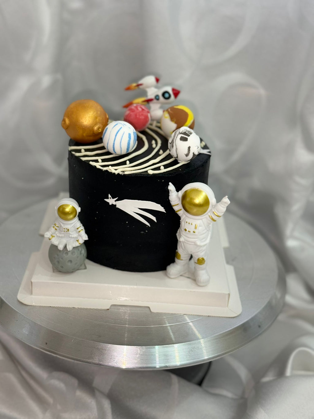 Gâteau anniversaire : Thème Espace