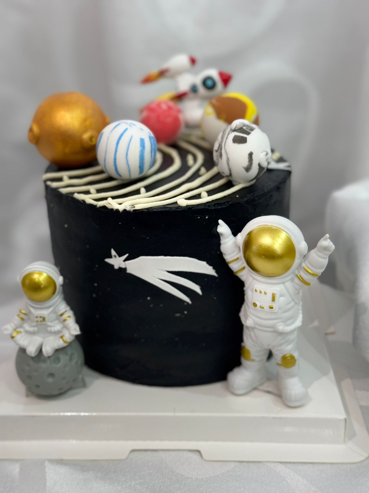 Gâteau anniversaire : Thème Espace