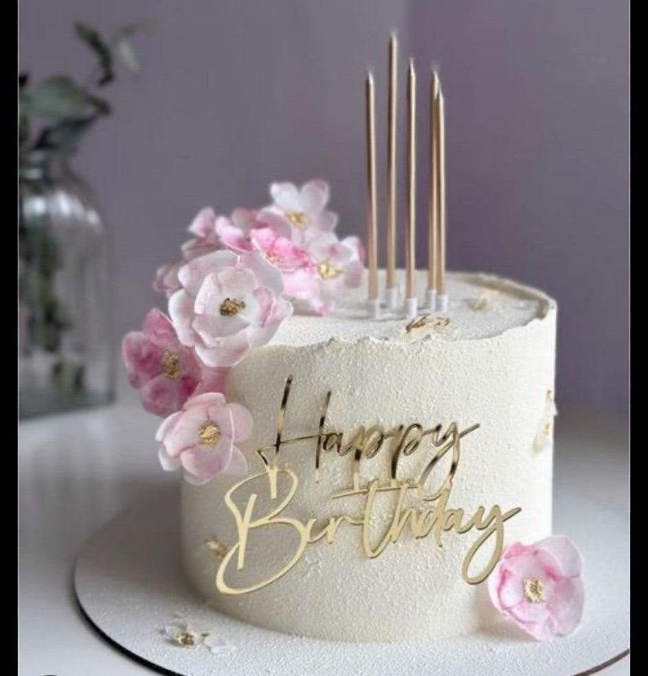 Gâteau Anniversaire avec une touche floral